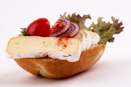 1/2 belegtes Brötchen